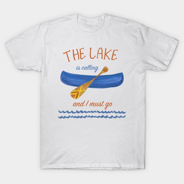 The Lake is Calling T-Shirt by SWON Design